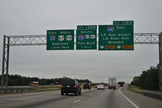 I-30 east at I-440/530 - Little Rock, AR