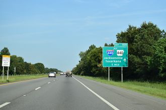 I-40 east at I-440/AR 440 - North Little Rock