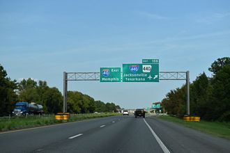 I-40 east at I-440/AR 440 - North Little Rock