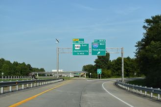 I-40 east at I-440/AR 440 - North Little Rock