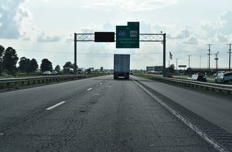 I-40 west at I-440/AR 440 - North Little Rock