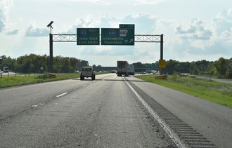 I-40 west at I-440/AR 440 - North Little Rock