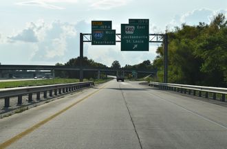 I-40 west at I-440/AR 440 - North Little Rock