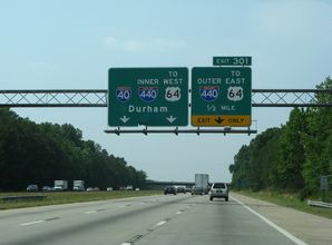 I-40 west at I-440/US 64 - 2007