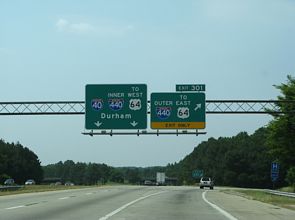 I-40 west at I-440/US 64 - 2007