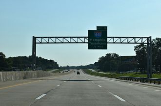 I-57/US 67-167 North at I-440 in Jacksonville, AR