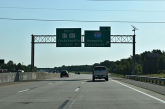 I-57/US 67-167 North at I-440 in Jacksonville, AR