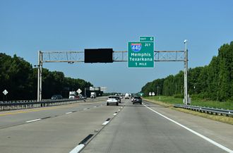 I-57/US 67-167 South at I-440 in Jacksonville, AR