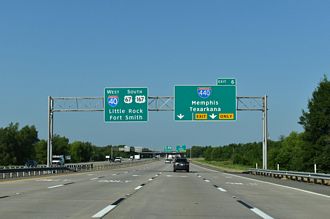 I-57/US 67-167 South at I-440 in Jacksonville, AR