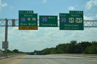 I-440 west at I-30/530 - Little Rock, AR
