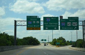 I-440 west at I-30/530 - Little Rock, AR