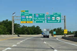 I-440 West at I-30/530 in Little Rock, AR