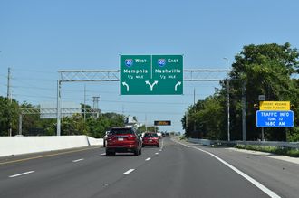 I-440 west at I-40 - Nashville, TN