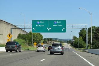 I-440 west at I-40 - Nashville, TN