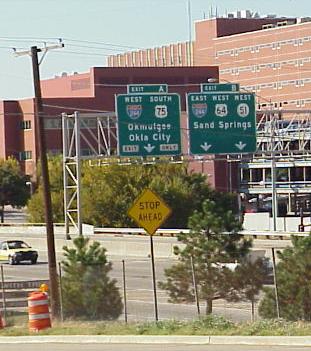 I-444/US 64-75 south at I-244 - 2000