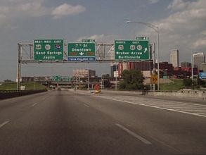 I-244/US 75 east at I-444/US 64/SH 51 - 2003