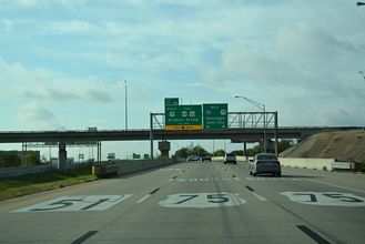 I-244/US 64/SH 51 west at I-444/US 75 - Tulsa, OK