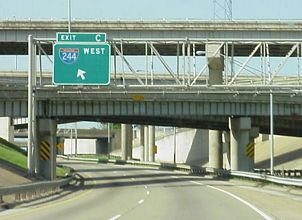 I-444/US 75 north at I-244/US 412 - 2001