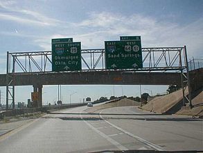 I-444/US 64-75 south at I-244 - 2001