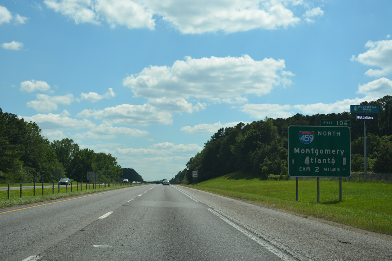 I-59/20 south at I-459 - Bessemer, AL