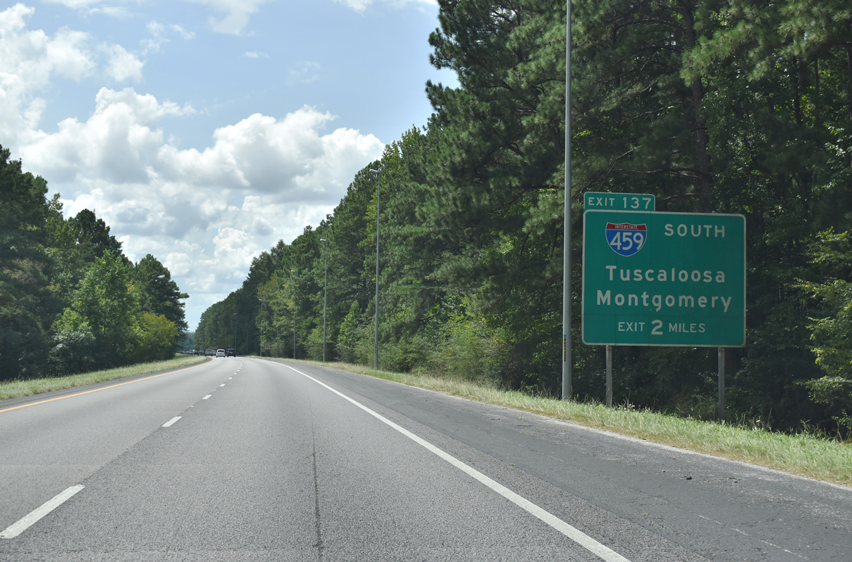 I-59 south at I-459 - Trussville, AL