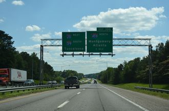 I-59/20 south at I-459 - Bessemer, AL