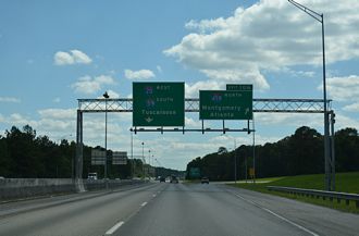 I-59/20 south at I-459 - McCalla, AL