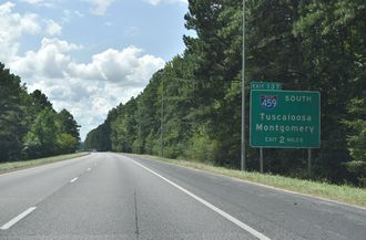 I-59 south at I-459 - Trussville, AL