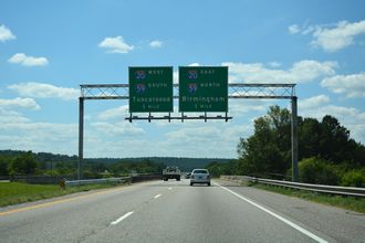 I-459 south at I-59/20 - McCalla, AL