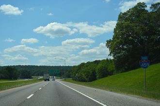 I-459 south at I-59/20 - McCalla, AL