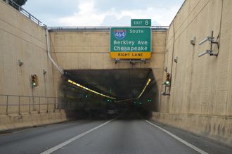 I-264 east at I-464 - Portsmouth, VA