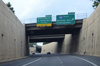 I-264 east at I-464 - Norfolk, VA