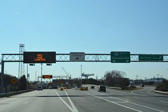I-264 west at I-464 - Norfolk, VA