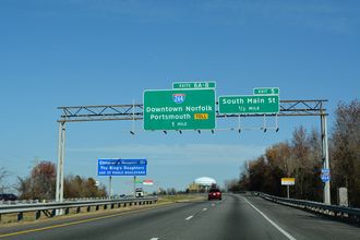 I-464 north at I-264 - Norfolk, VA