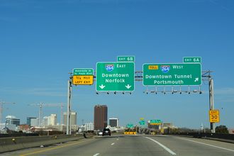 I-464 north at I-264 - Norfolk, VA