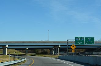 US 17 north at I-464/SR 168 - Chesapeake, VA