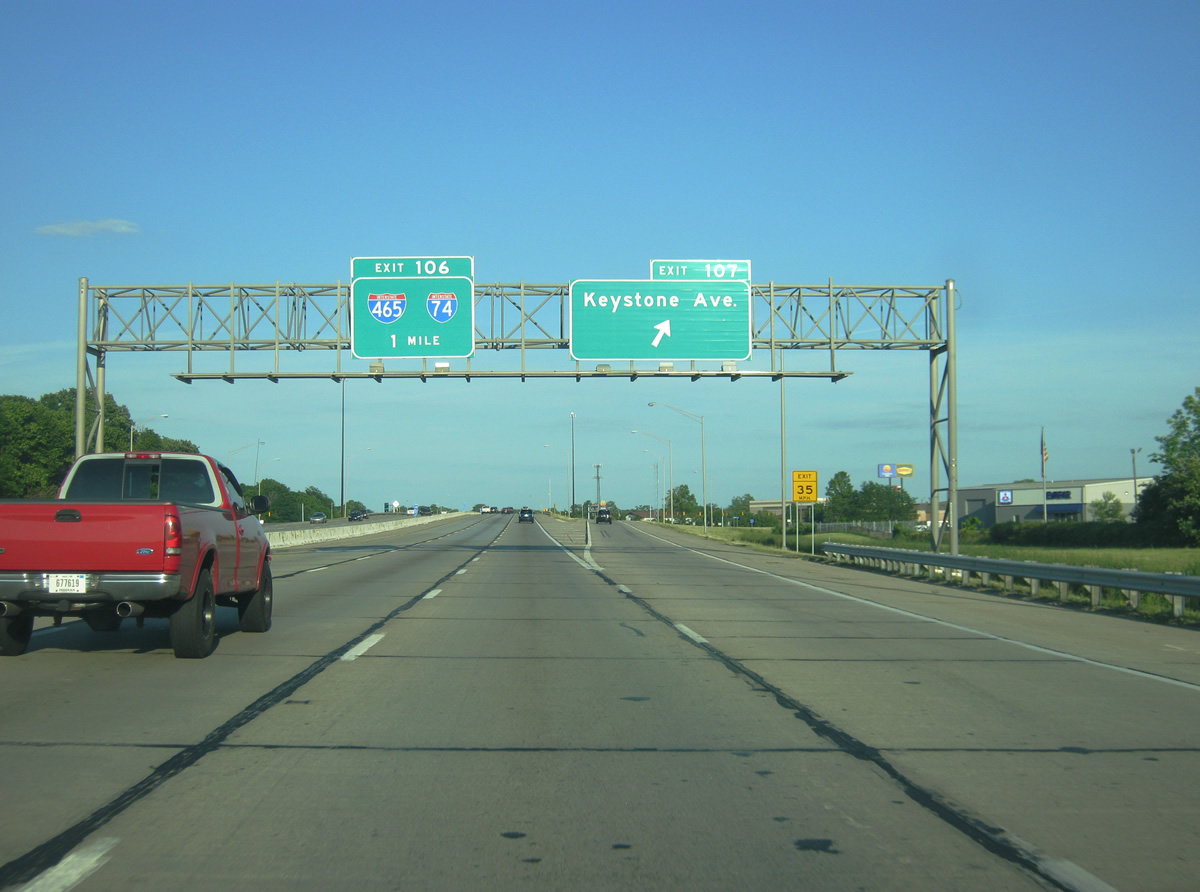 I-65 south at I-74/465 - Indianapolis, IN