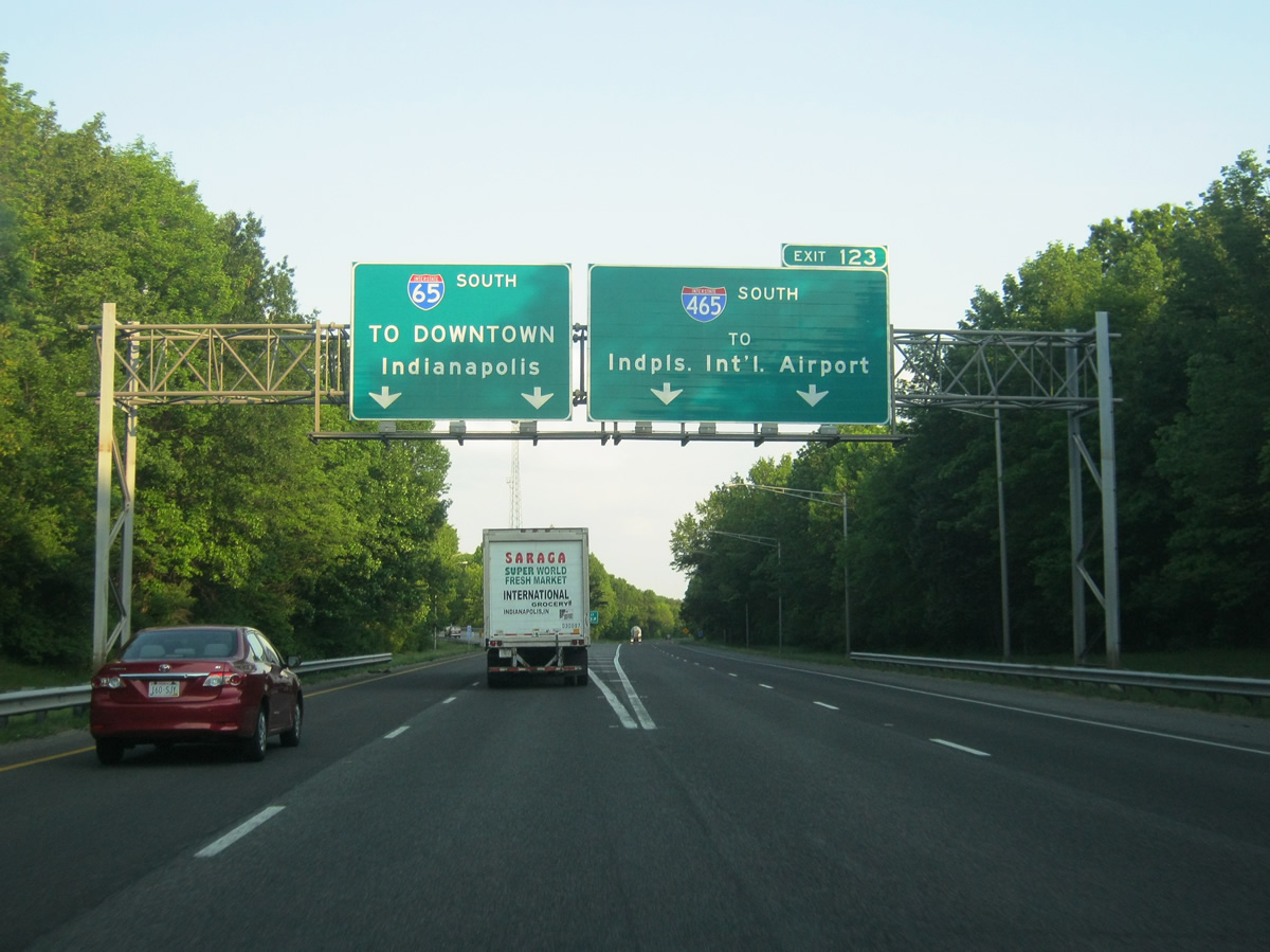 I-65 south at I-465 - Indianapolis, IN