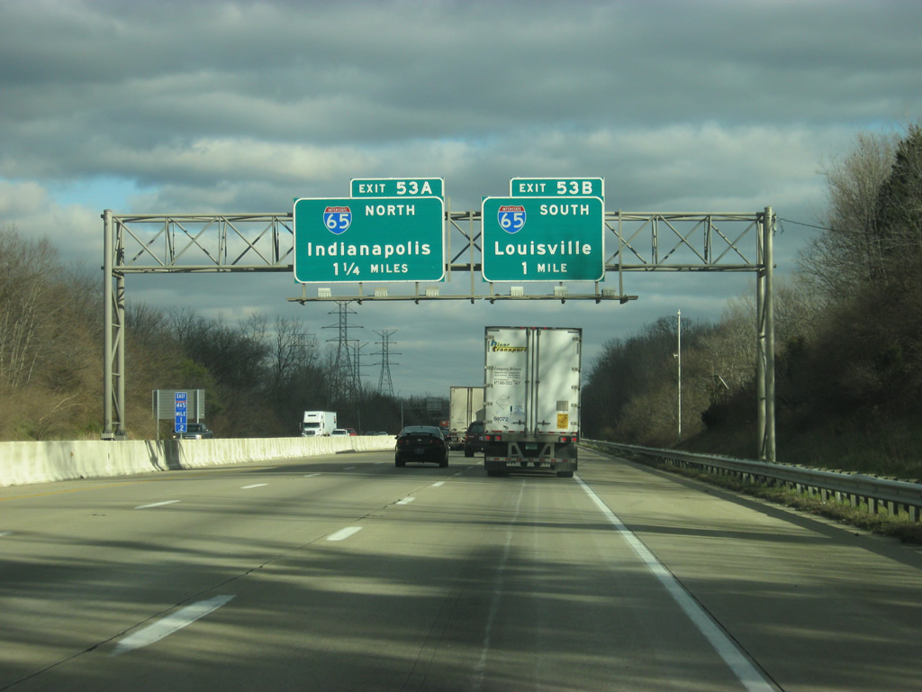 I-74/465 east at I-65 - Indianapolis, IN