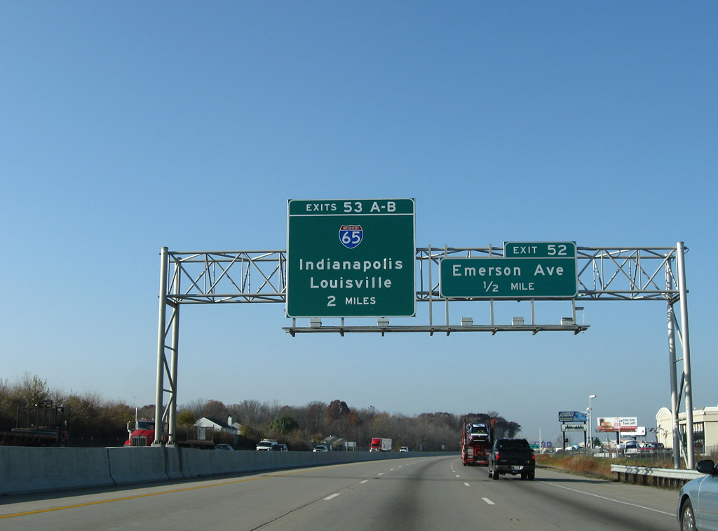 I-74/465 west at I-65 - Indianapolis, IN