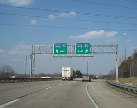 I-65 north at I-74/465 - Indianapolis, IN