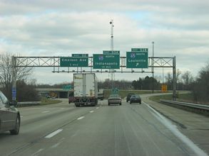 I-74/465 east at I-65 - Indianapolis, IN