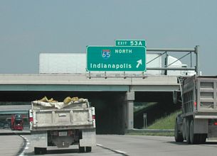 I-74/465 east at I-65 - Indianapolis, IN