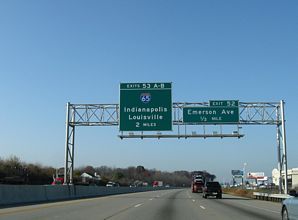 I-74/465 west at I-65 - Indianapolis, IN