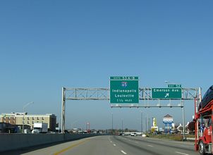 I-74/465 west at I-65 - Indianapolis, IN