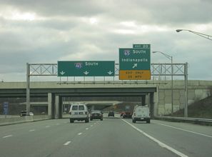 I-465 south at I-65 - Indianapolis, IN