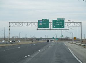 I-69/US 33 south at I-469 - Roanoke, IN