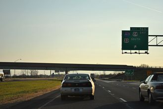 I-69/US 33 south at I-469 - Roanoke, IN