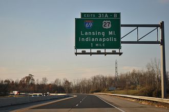 I-469/US 24-30 north at I-69 - Fort Wayne, IN