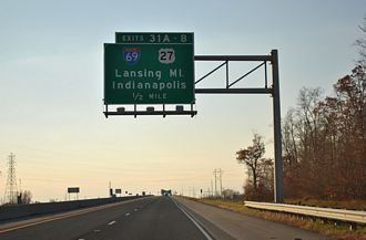 I-469/US 24-30 north at I-69 - Fort Wayne, IN